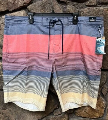 Roundtree & York Printed Board Shorts Swimwear Mens 44,46,48,50 NWT$69 ST5MR423B - Image 1 of 4