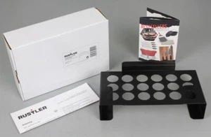 Parrilla para verduras Rustler acero al carbono negro vainas 18 agujeros soporte para barbacoa M2-26 - Imagen 1 de 4