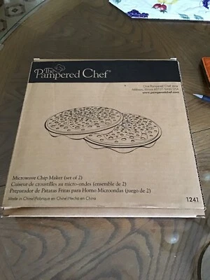 Set of Two - Microwave Chip Maker The Pampered Chef #1241 - Image 1 of 3