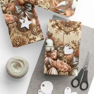 Luxury Vintage Bunnies Premium Eco-Friendly Decorative Gift Wrapping Paper - Picture 1 of 17