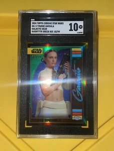 2024 Chrome Star Wars Padme Amidala Galactic Gear Green/99 SGC 10 GEM MT #GG-17 - Picture 1 of 3