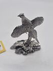 Pewter Pheasant Bird Figurine X1 By Ar Brown Bird Collectable   Lot Yae177