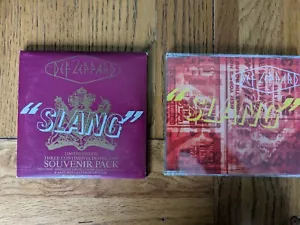 Def Leppard - 2 SLANG CD Singles - Ltd Edition Souvenir Pack + 4 Postcards - Picture 1 of 9