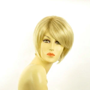 Perruque femme courte blond doré méché blond très clair FRANE 24BT613 - Imagen 1 de 8