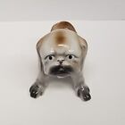 Vintage Pug Dog 6" Ceramic Figurine, Hand Painted, Made In Japan