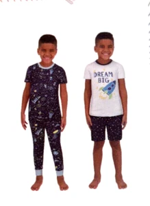 Kids Headquarters Youth Boys 4-Piece Pajama Set for kids (Space , Size 7) NWT - Picture 1 of 4