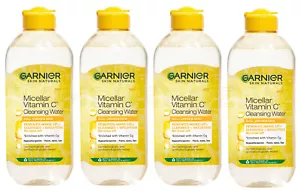 4 GARNIER Micellar Vitamin C Cleansing Water Hypoallergenic for Dull Skin 400ml - Picture 1 of 4