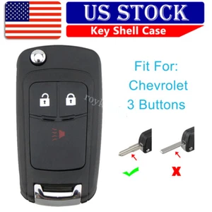 For Chevrolet Spark 2012 2013 2014 2015 2016 3 Button Remote Key Shell Case Fob - Picture 1 of 11