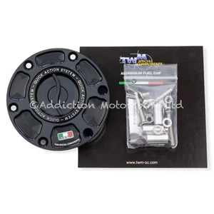 TWM Keyless Quick Release Action Black Fuel Cap for KTM 990 Super Duke 2005-13 - Picture 1 of 2