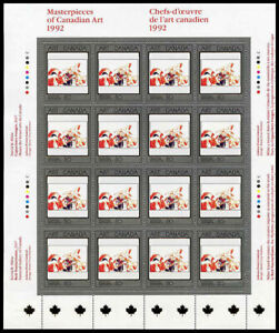 Canada Stamp SHEET#1419 - Red Nasturtiums (1992) 50¢ Untagged