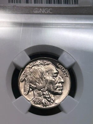 1938-D NGC slabbed BUFFALO NICKEL 5c MS66 Beautiful coin - Image 1 of 4
