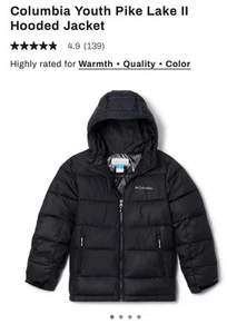 Columbia Youth Pike Lake II boys XL 18/20 - Picture 1 of 10