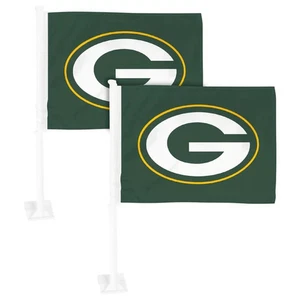 Green Bay Packers doppelseitiges Auto LKW Auto Fahrzeug Premium Flagge 2er Pack Set - Bild 1 von 1
