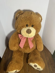 Plush Teddy Bear 30" LARGE HUGFUN INTERNATIONAL Brown Hong Kong Floppy Cuddle - Picture 1 of 6