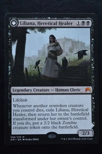 MTG LILIANA, HERETICAL HEALER // LILIANA, DEFIANT NECROMANCER Magic Origins LP - Picture 1 of 2