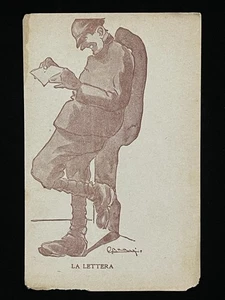 Primera Guerra Mundial Italia Propaganda Militar Postal La Lettera III Ejército Franqueo Libre Años 1910 - Imagen 1 de 2