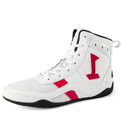 Wrestling Training Professional Boxing Shoes Men Outdoor High Top Fighting Shoes - Image 1 of 4