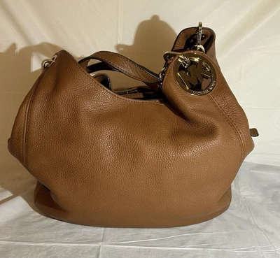 Michael Kors Handbag Purse Fulton Brown Large Shoulder Bag (cleaned&sanitized) - Image 1 of 4