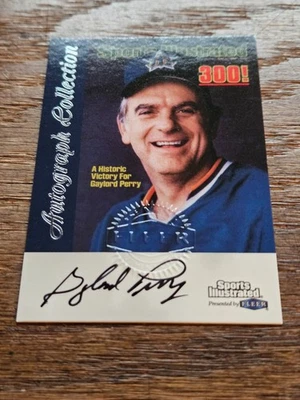 盖洛德·佩里-霍夫(亲笔签名)1999 年弗莱尔-体育 ILLUSTRATD GREATS OF GAME BB 卡 — 第 1/2 张图片