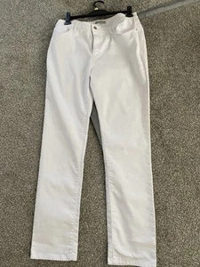 White Denim Jeans Women Size 16 - Picture 1 of 4