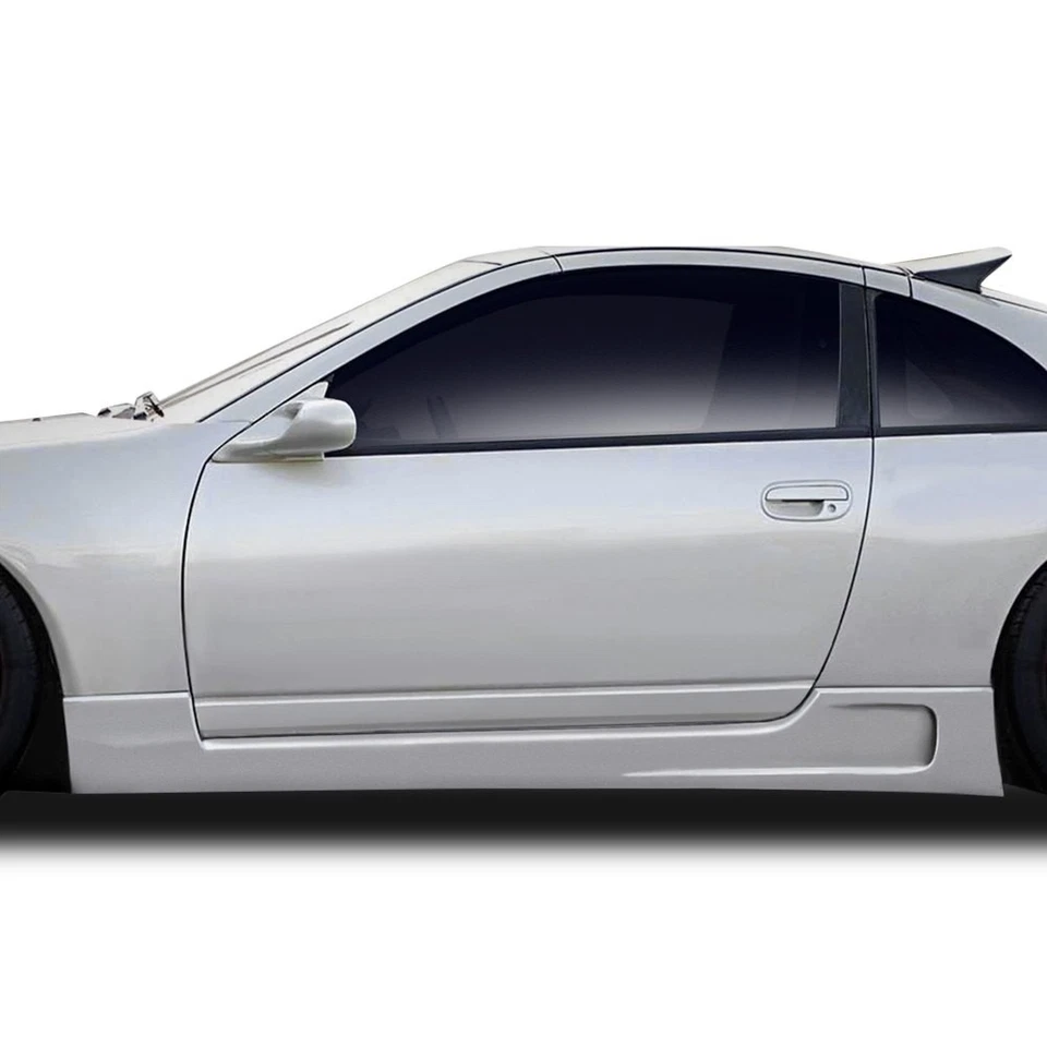 For Nissan 300ZX 90-96 Side Skirt Rocker Panels Vapor Style Fiberglass Wide Body Foto 1 de 4