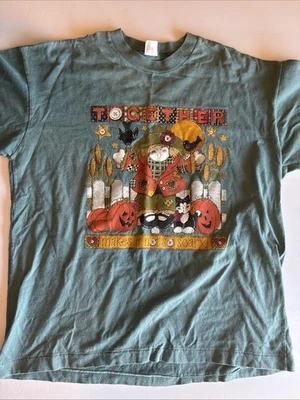 Vintage “Together Makes It Not So Scary” Fall/ Halloween Large Unisex T Shirt - Image 1 of 4