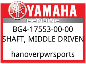 Yamaha OEM Part BG4-17553-00-00 SHAFT, MIDDLE DRIVEN - Picture 1 of 1