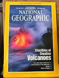 Vintage National Geographic Magazine December 1992 182 Volcanoes Milan Sharks - Picture 1 of 1