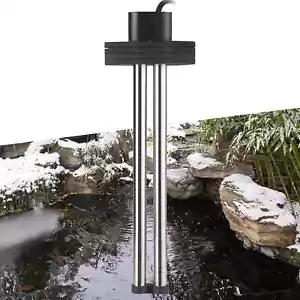 Outdoor Pond Heater - 300W 600W Aquarium Heater for Small Ponds, Ponds De-icer w - Picture 1 of 8