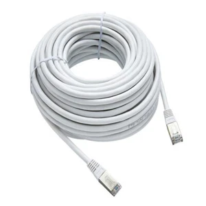 Cable Internet Ethernet Réseau RJ45 F/UTP 15 m Blindé Catégorie 6 - Photo 1/2