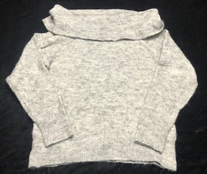 H&M Divided Sweater Women Big Turtleneck Gray Size X-SMALL Comfy Solid - Picture 1 of 8