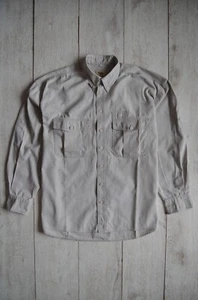 Vintage Camel Collection Men's Long Sleeve Button Up Shirt  Size L Beige Cotton - Picture 1 of 12