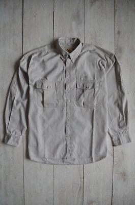 Vintage Camel Collection Men's Long Sleeve Button Up Shirt  Size L Beige Cotton - Image 1 of 4