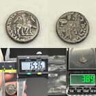 (3.89gr) Ancient Old  Greek Roman Ar  Silver Unique Coin Very Rare!#s551
