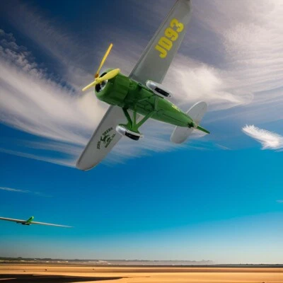 John Deere JD93 Lockheed Vega 5B 1992 Vintage Airplane Bank #35024 Spec Cast - Image 1 of 4