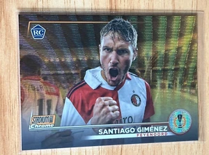 2022-23 Topps Stadium Club Chrome Orange Wave Refractor Santiago Gimenez RC /25 - Picture 1 of 2