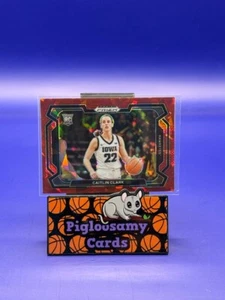 Caitlin Clark 2024 Panini Prizm Draft Picks Rookei Variation Red Cracked Ice - Picture 1 of 2