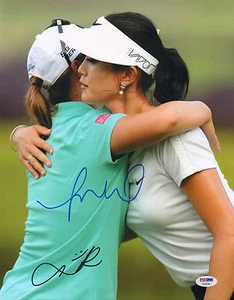 MICHELLE WIE LYDIA KO SIGNED AUTO'D 11X14 PHOTO PSA/DNA COA AB35086 LPGA TOUR - Picture 1 of 1