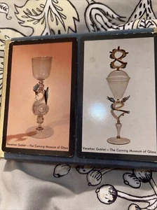 Carte da gioco calice veneziano REDISLIP The Corning Museum Glass 2 mazzi completi - Foto 1 di 3