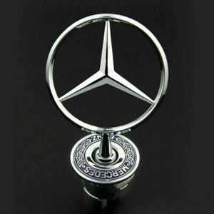  MERCEDES BENZ BONNET HOOD LOGO EMBLEM BADGE For W124 W202 W203 W208 W210 / 44MM - Picture 1 of 5