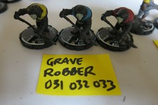 MAGE KNIGHT REBELLION 031 032 033 GRAVE ROBBER SET / LOT OF 3 PIECES 1w 3b
