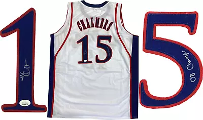 JAMES SPENCE AUTHENTICATION (JSA) Mario Chalmers "08 Champs" Autographed Kansas City Jayhawks White Jersey (JSA)