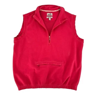 Ashworth Dry Tech Women's Golf Pink 1/4 Zip Vest Size Large Pocket Thermal Windb - Picture 1 of 10