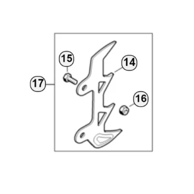 STIHL ARTIGLIO ARPIONE ESTERNO PER MOTOSEGA MS 462 MS 500ì ORIGINALE