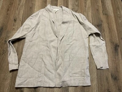 Chaqueta Eileen Fisher, Para Mujer Talla PP, Tostada, Blazer Abierto, Bolsillos Foto 1 de 4
