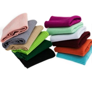 100% Cotton Elastic Knitted Cuffs Leg opening Rib so Jersey Clothing Fabric - Picture 1 of 42