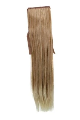 Haarteil ZOPF Blond-Mix glatt 45cm YZF-TS18-27T88 Band Klammer Haarverlängerung - Bild 1 von 2