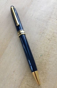 Blue and Gold Ballpoint Pen - Picture 1 of 5