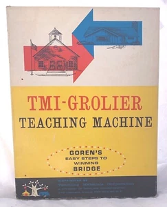 TMI-Grolier Teaching Machine; Goren's Easy Steps to Winning Bridge 1963 Box Set - Picture 1 of 3