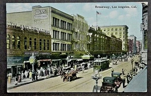 Los Ángeles CA Vista temprana de Broadway en Los Ángeles ENVÍO GRATUITO - Imagen 1 de 2